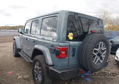 2024 Jeep Wrangler 4-Door Sahara 4X4 из США, поврежденный, VIN 1C4PJXEG3RW260767